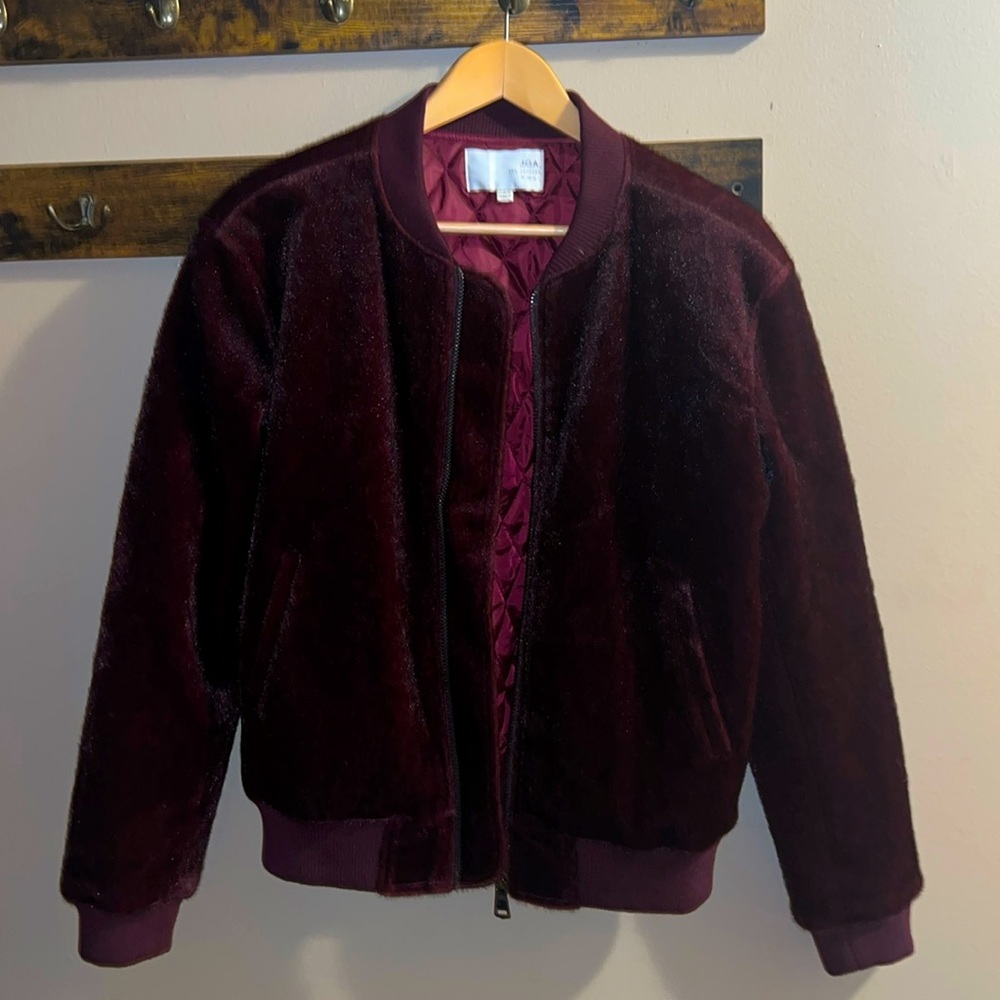 NWOT Calf Hair Bomber Jacket